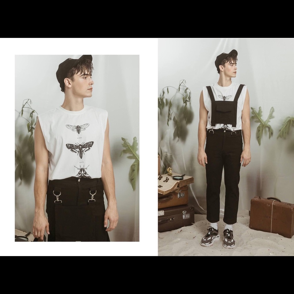 Mens Overall Black Size 28-29